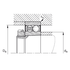 ���{(di��o)�����S�� 2207-K-2RS-TVH-C3, ����(j��) DIN 630 ��(bi��o)��(zh��n)����Ҫ�ߴ�, �F�����F�� 1:12���ɂ�(c��)���ܷ�